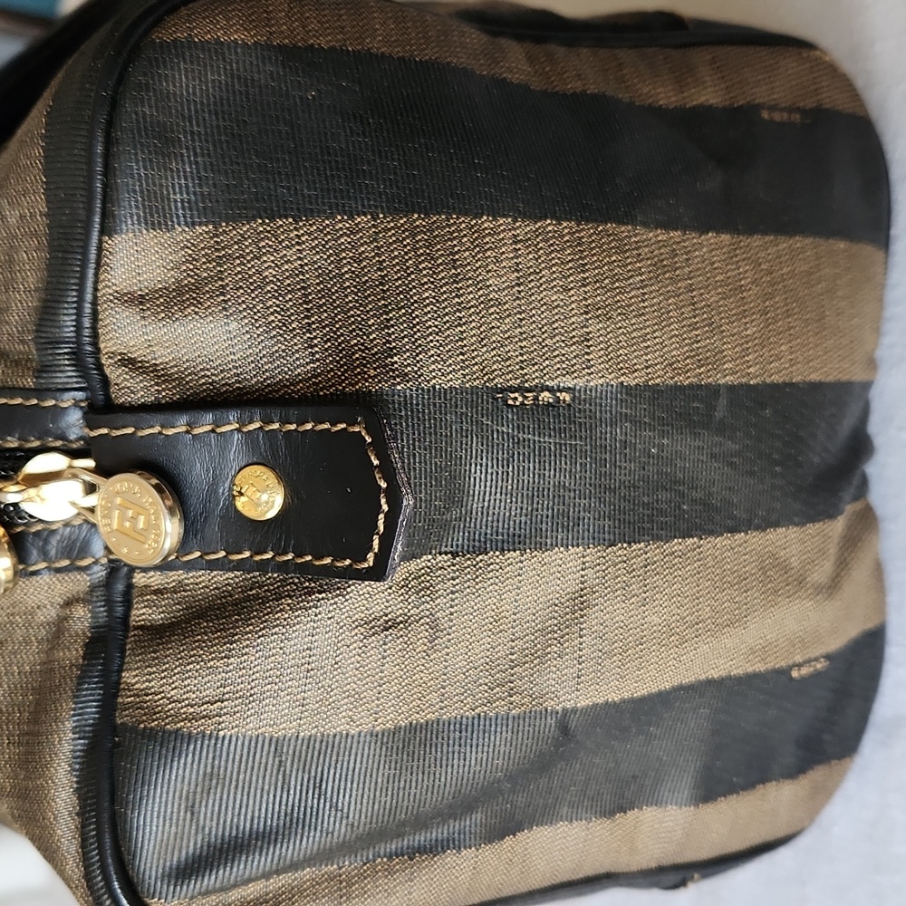 FENDI Pequin Boston Bag w/COA & dustbag - Picture 7 of 16